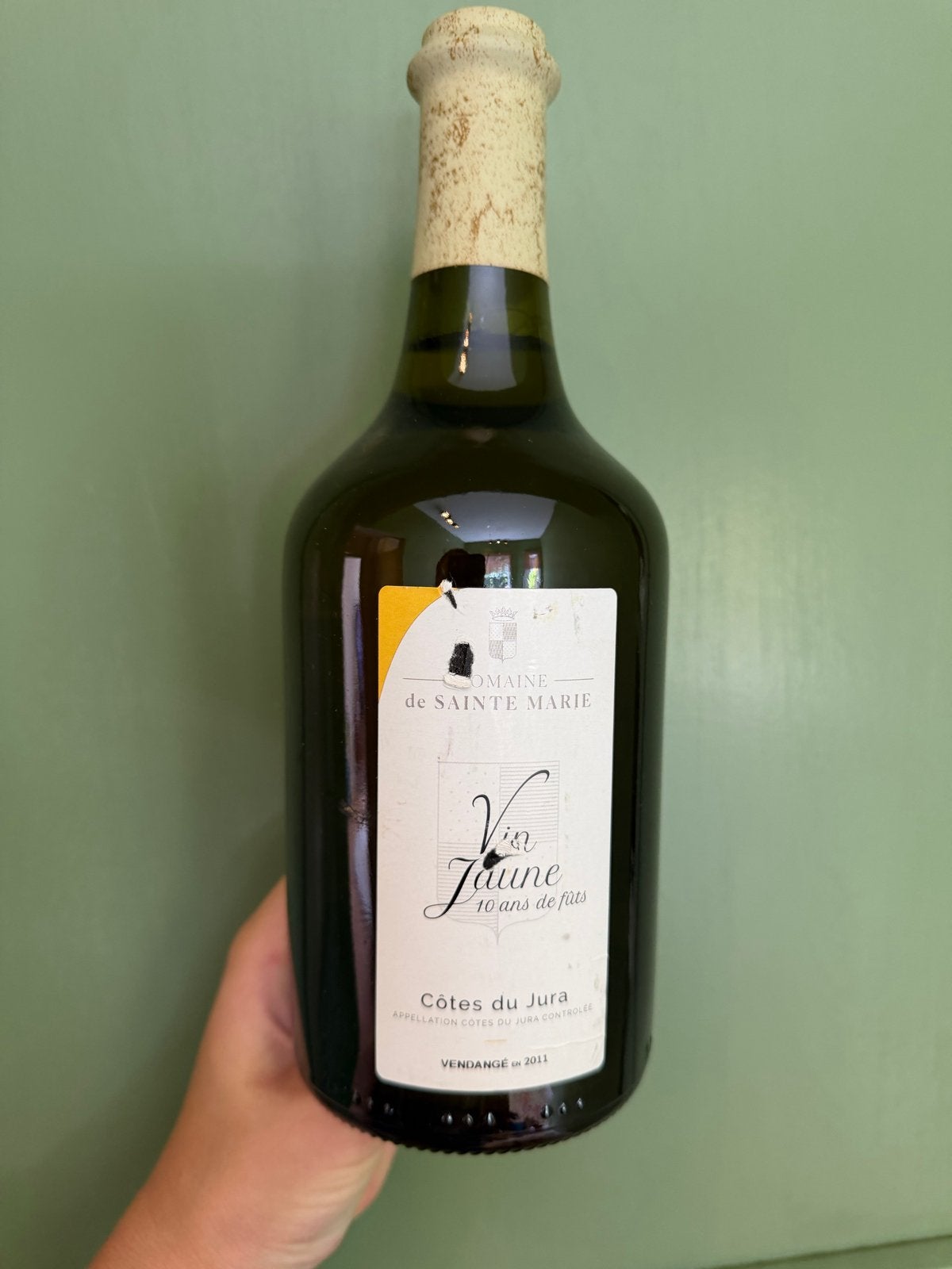 Vin Jaune 10 ans de fûts - Domaine de Sainte Marie 2011, Verzamelen, Wijnen, Ophalen, Frankrijk, Nieuw, Witte wijn