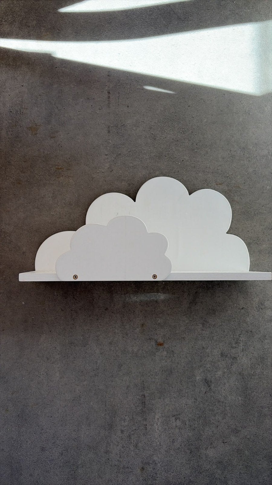 Witte Wolk Wandplank - Decoratieve Plank voor Kinderkamer, Ophalen, Zo goed als nieuw