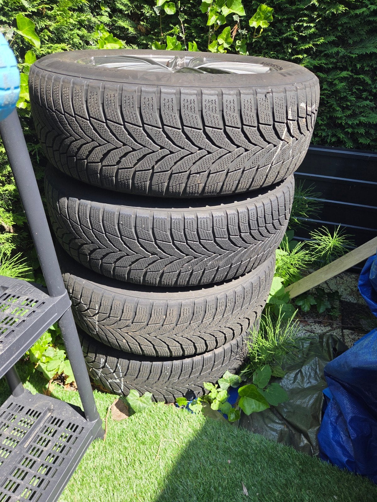 Kia 18 inch velgen + banden, Ophalen of Verzenden, Gebruikt