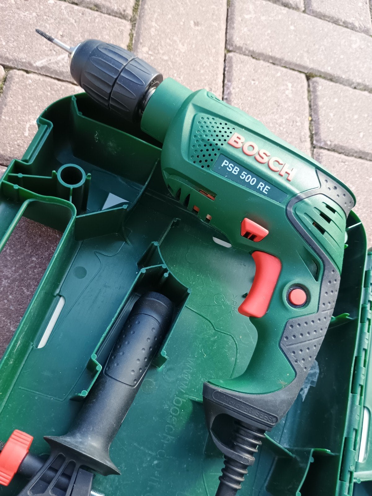 Bosch PSB 500 RE Klopboormachine - STUCK BIT, Boormachine, Gebruikt, Ophalen of Verzenden, Variabele snelheid
