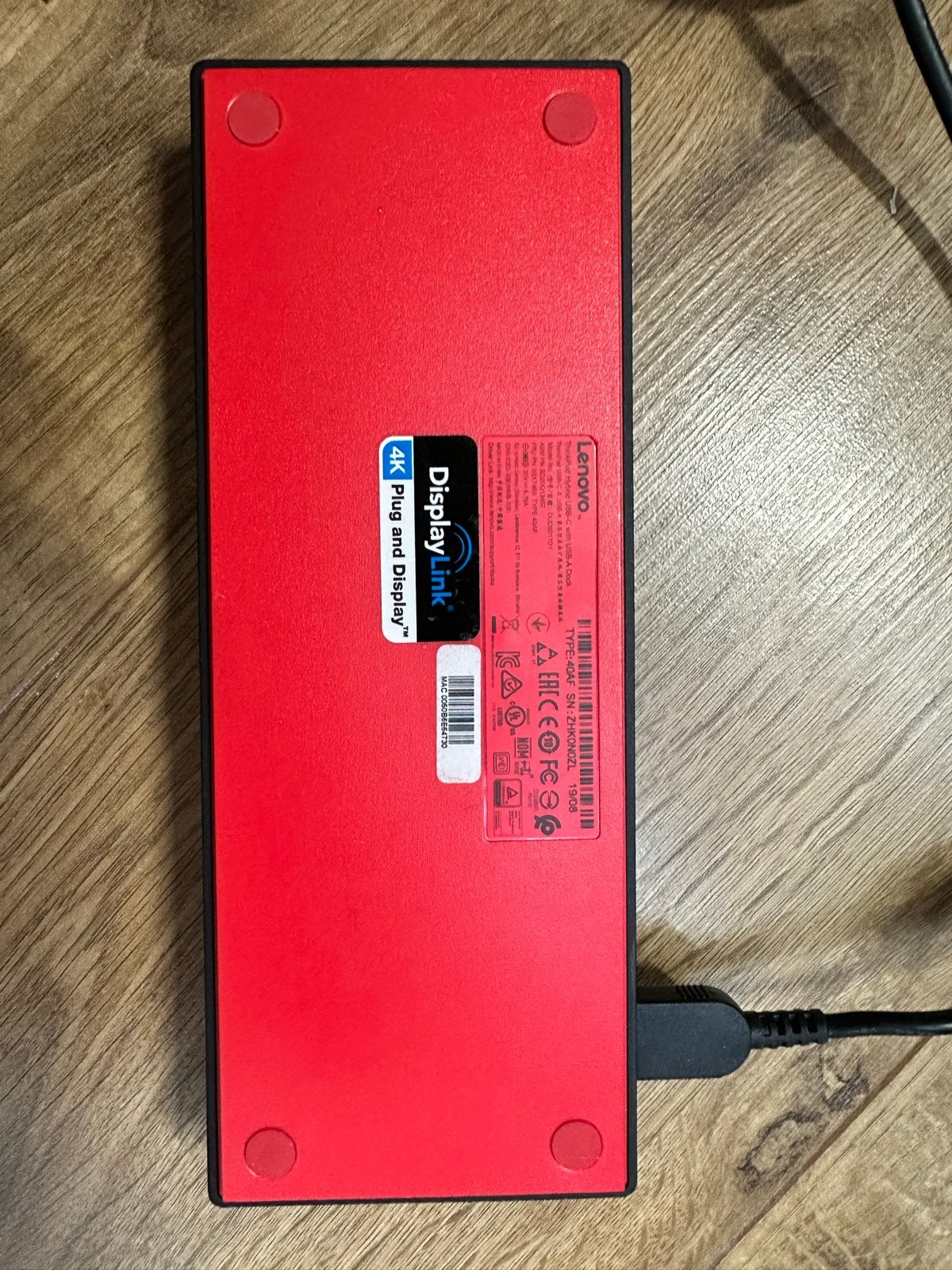 Lenovo ThinkPad Docking Station 4K DisplayLink, Computers en Software, Dockingstations, Ophalen of Verzenden, Zo goed als nieuw