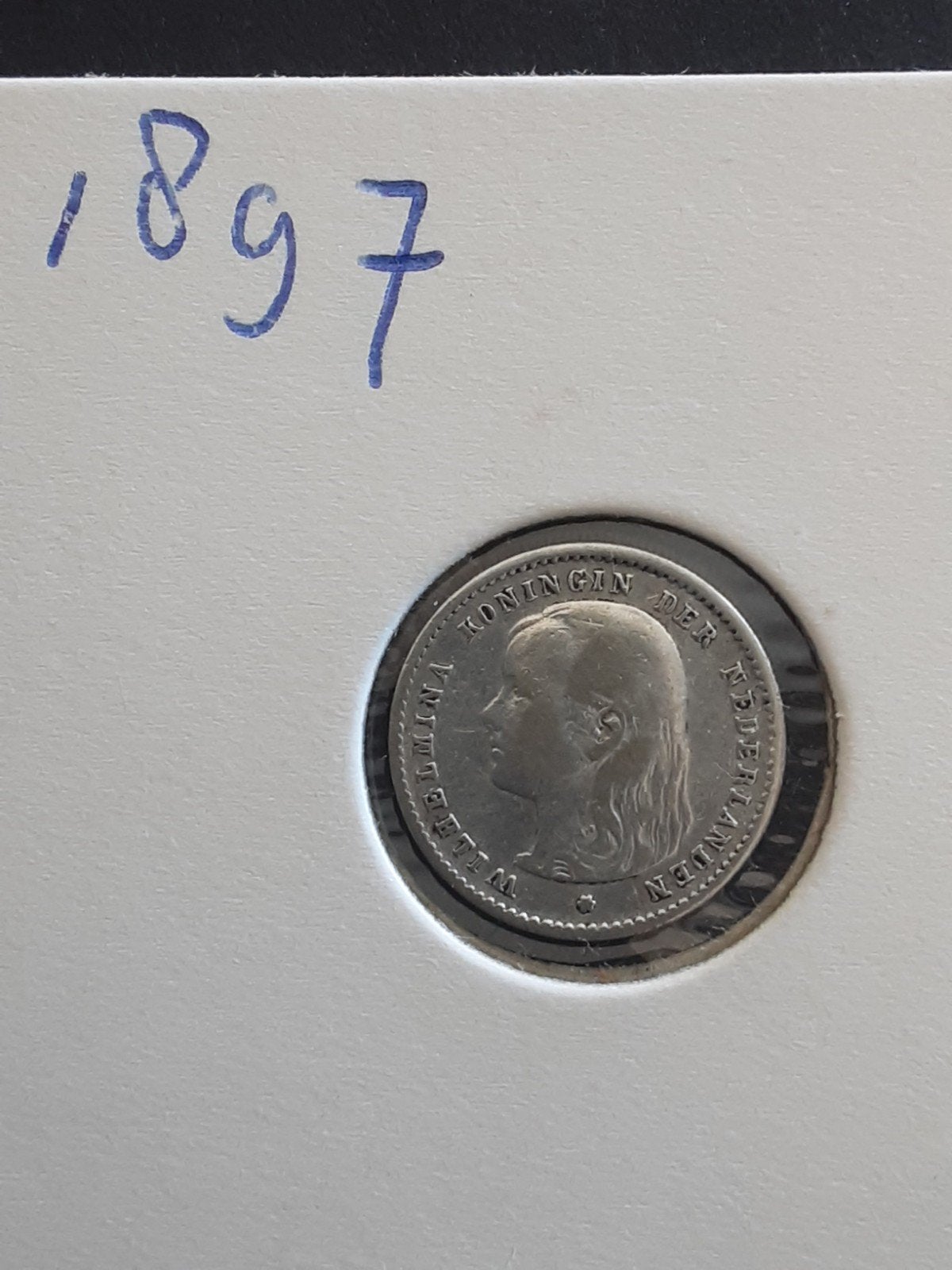 10 cent 1897 koningin Wilhelmina, Zilver, Ophalen of Verzenden, 10 cent, Koningin Wilhelmina