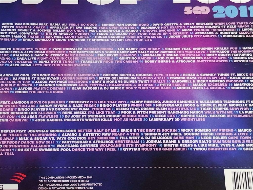 DJ Top 100 2011 [5CD], Cd's en Dvd's, Ophalen of Verzenden, Gebruikt, Disco