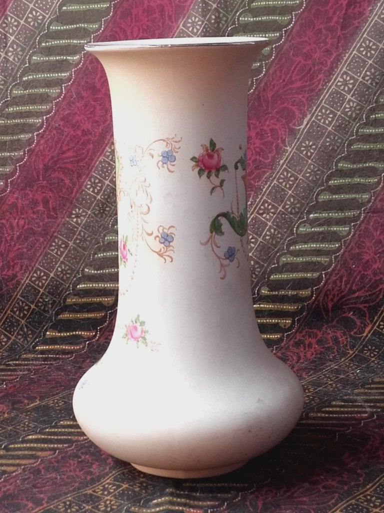 Mooie antieke vaas van uit Engeland Cameo Ducal porselein., Ophalen of Verzenden