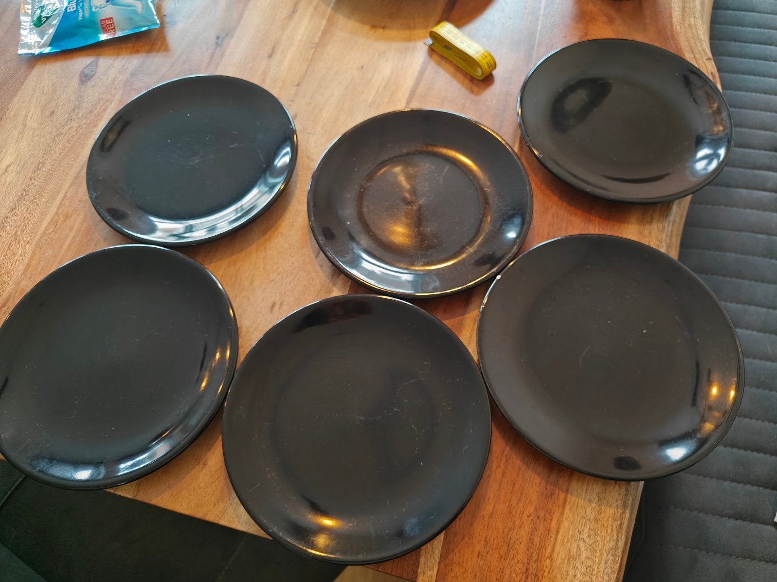 gratis borden 6 st. zwart, Ophalen, Overige stijlen, Bord(en)