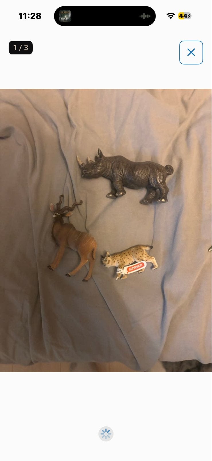 Schleich Dierenfiguren: Neushoorn, Kudu en Lynx, Ophalen of Verzenden, Gebruikt, Jongen of Meisje