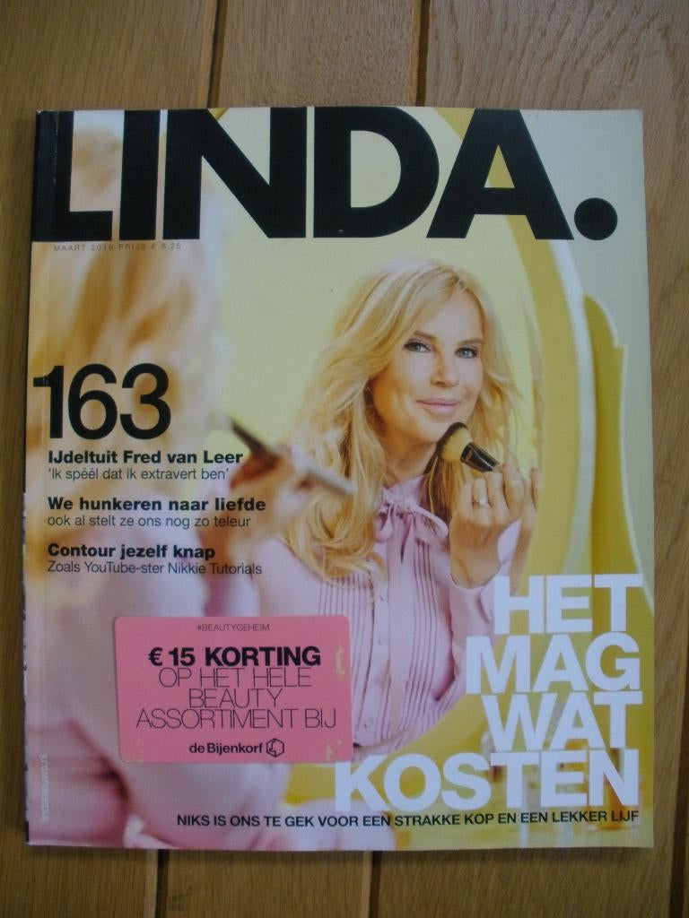 LINDA nummer 163, Ophalen of Verzenden, Zo goed als nieuw, Damesbladen