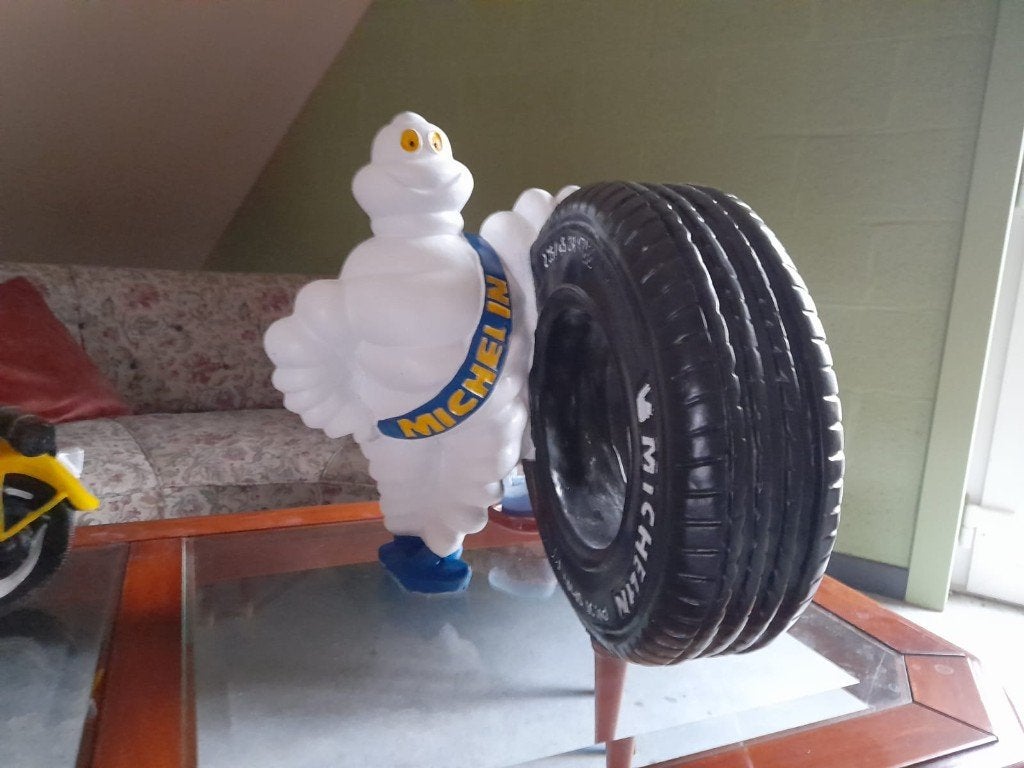 MICHELIN POP MET AUTOBAND, Verzamelen, Ophalen, Zo goed als nieuw