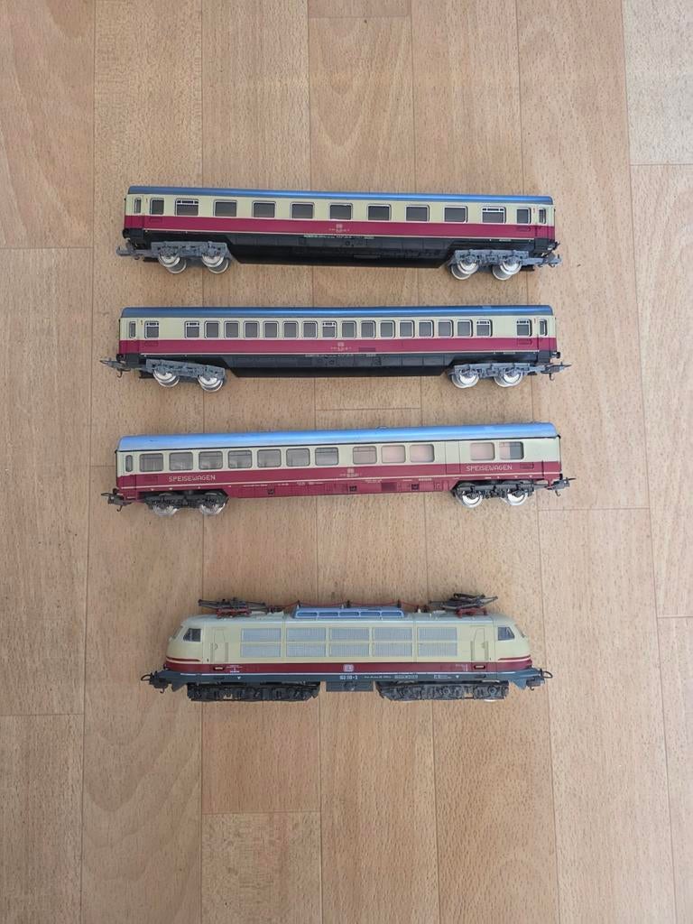 Treinset van DB BR 103, Hobby en Vrije tijd, Modeltreinen | H0, Gelijkstroom, Ophalen of Verzenden, Lima, Gebruikt