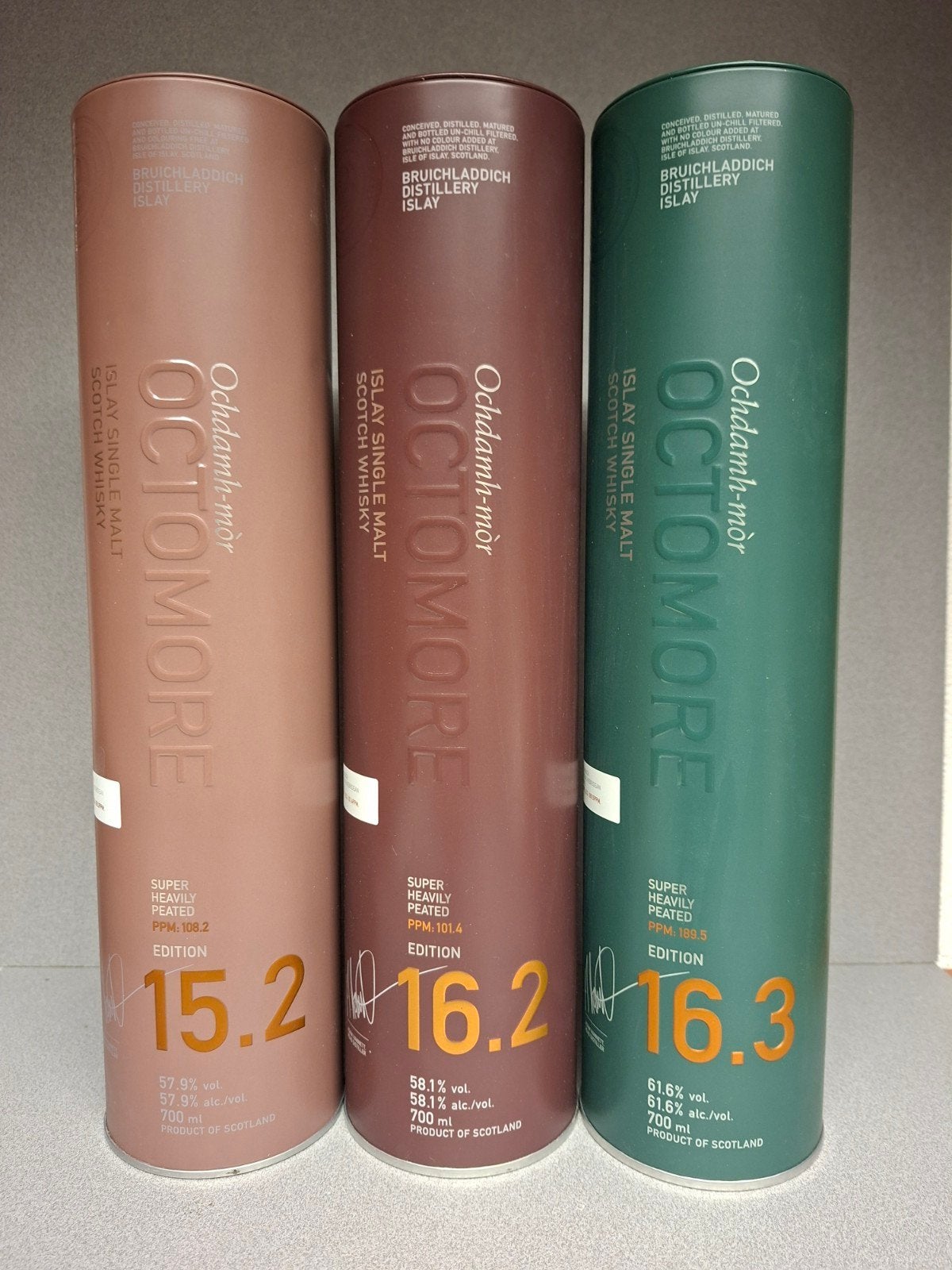 Octomore blikken whisky, Verzamelen, Ophalen of Verzenden