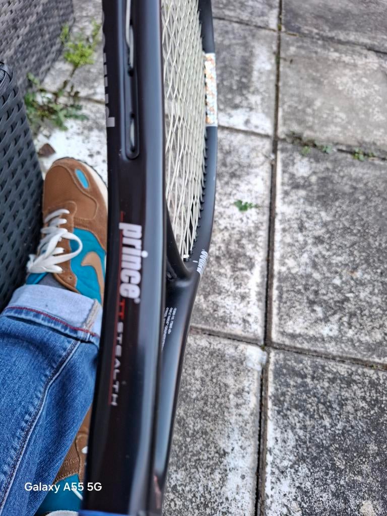 Prince Triple Threat Stealth Tennisracket met hoes - L1, Sport en Fitness, Tennis, Gebruikt, Info@princetennis.com, Prince, Ophalen of Verzenden
