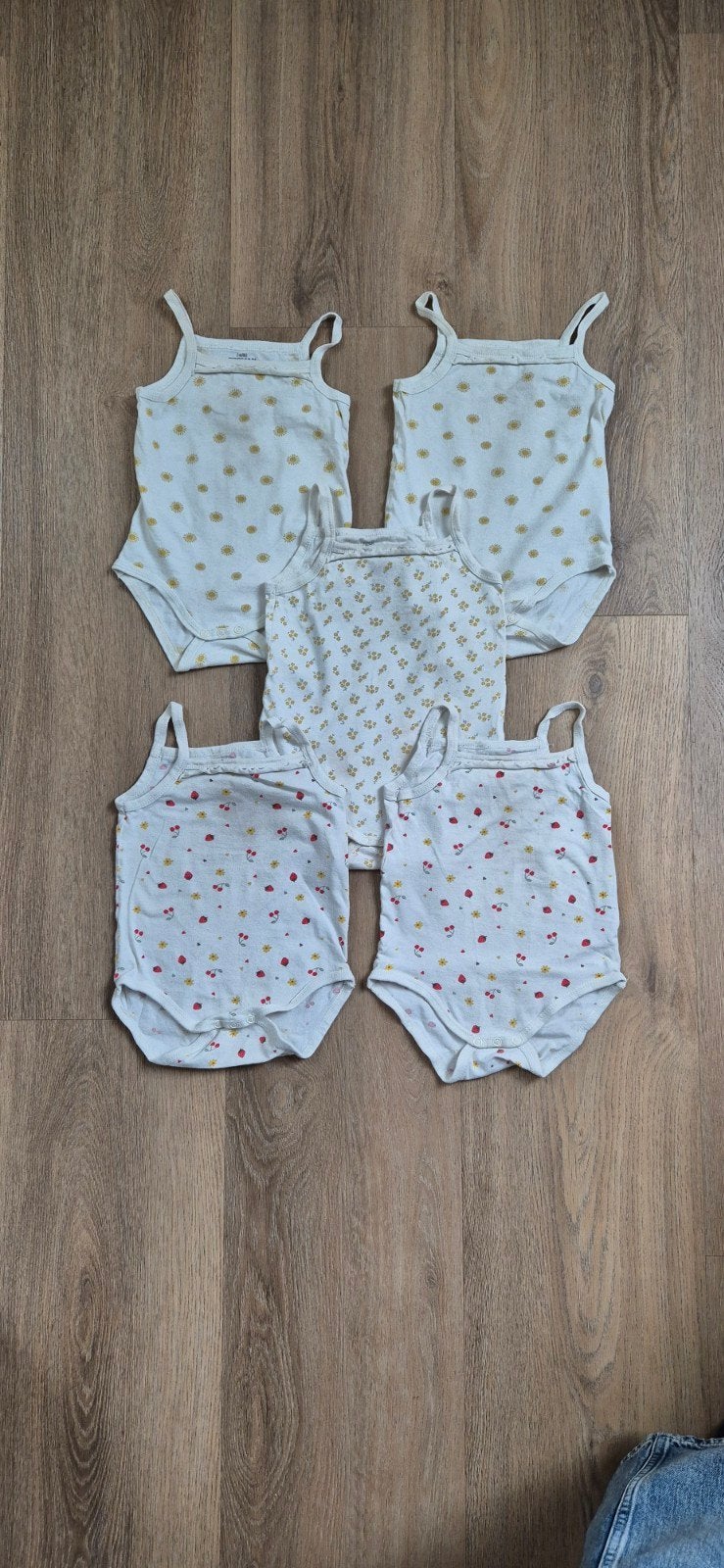 5 rompers met spaghettibandjes, maat 74/80, zeeman, Gebruikt, Meisje, Ophalen of Verzenden, Nacht- of Onderkleding