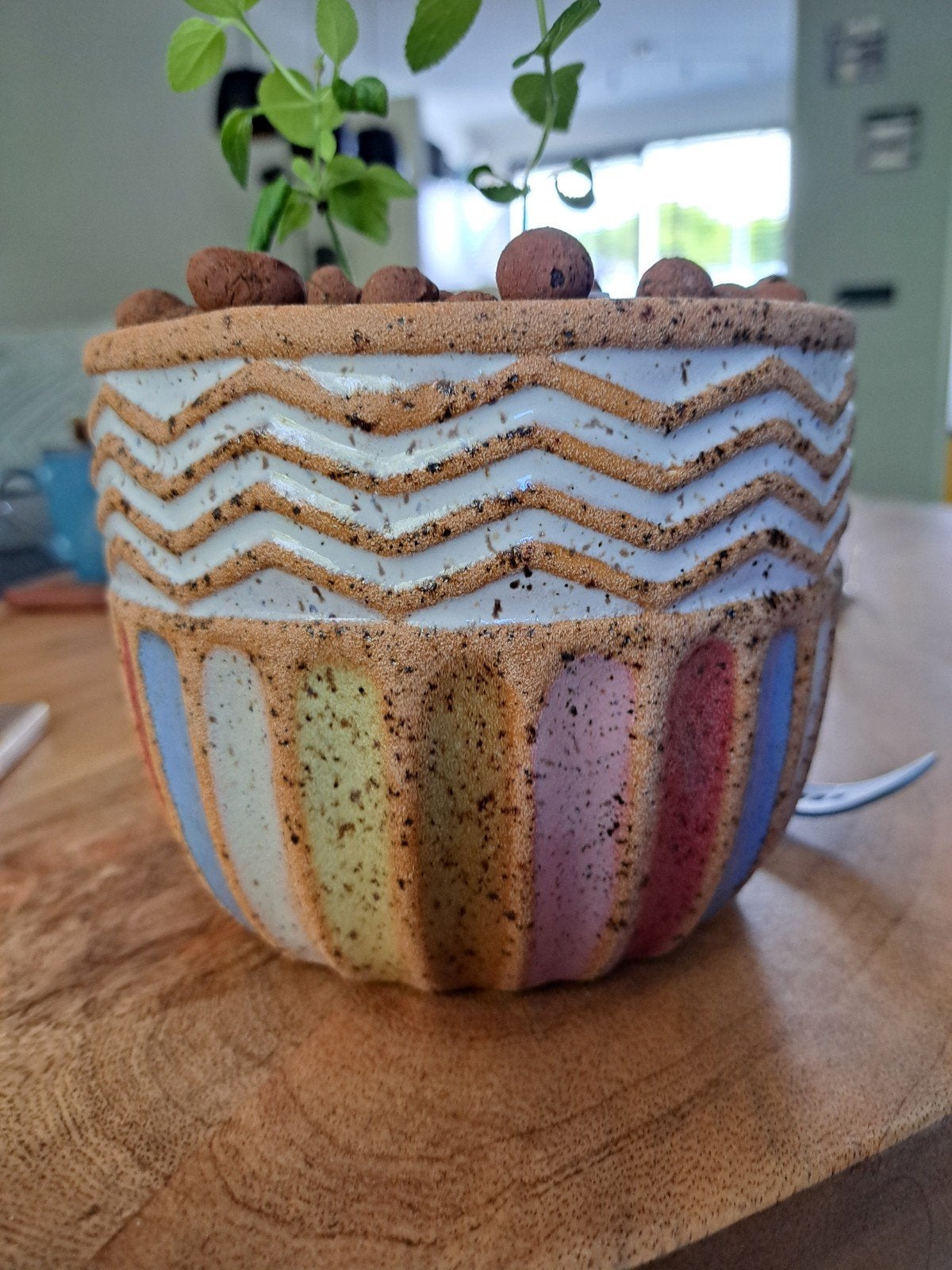 GEZOCHT bloempot voor binnen met veel kleur, Ophalen, Nieuw