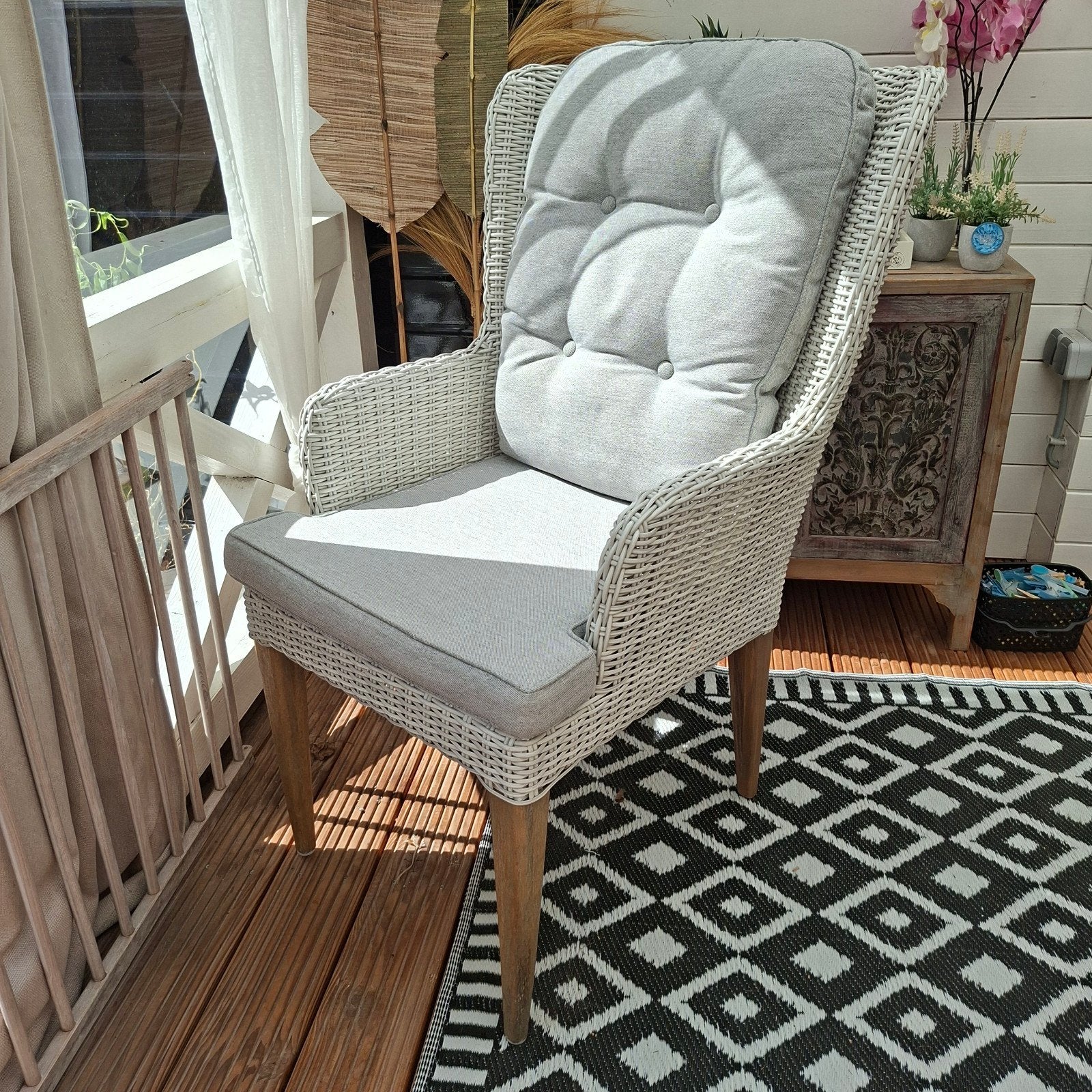Fauteuil / tuinstoel Intenso met kussens, Ophalen, Gebruikt