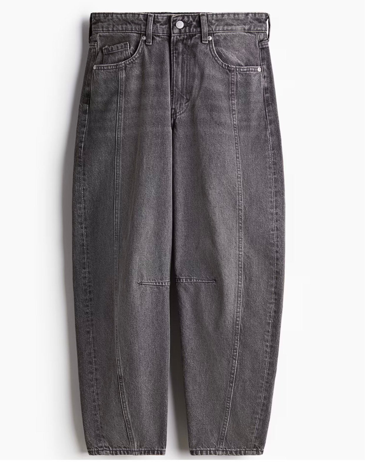 Balloon jeans high waist denim grijs, Ophalen of Verzenden