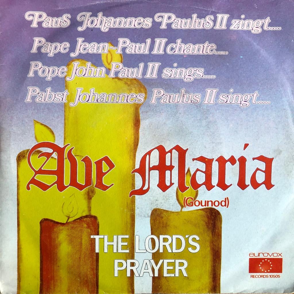 1976	Paus Johannes 	   Paulus II	Ave Maria, Cd's en Dvd's, Fotohoes, 7 inch, Single, Ophalen of Verzenden