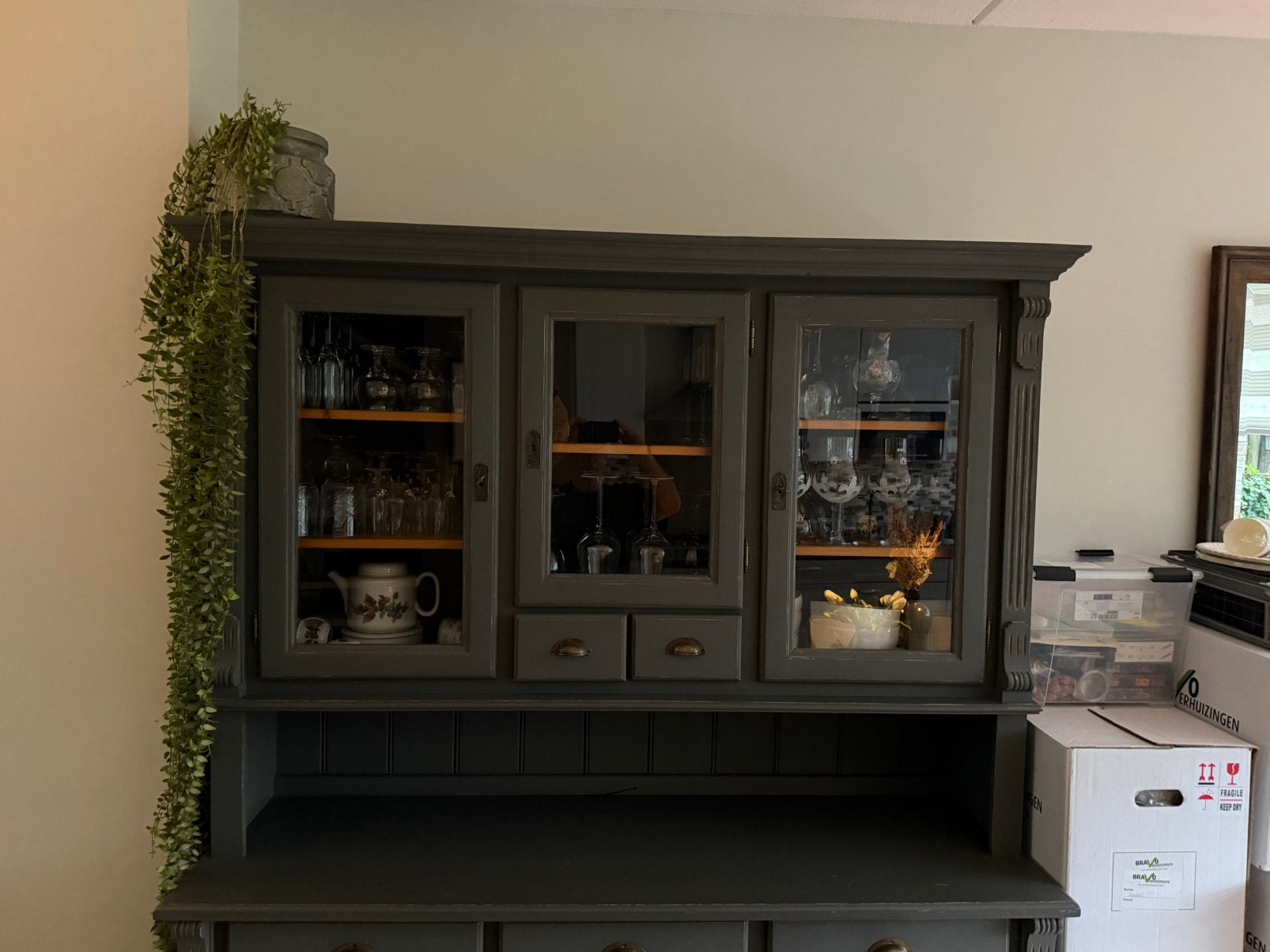 Bovenkant buffet kast, Ophalen, Gebruikt, 100 tot 150 cm, 100 tot 150 cm