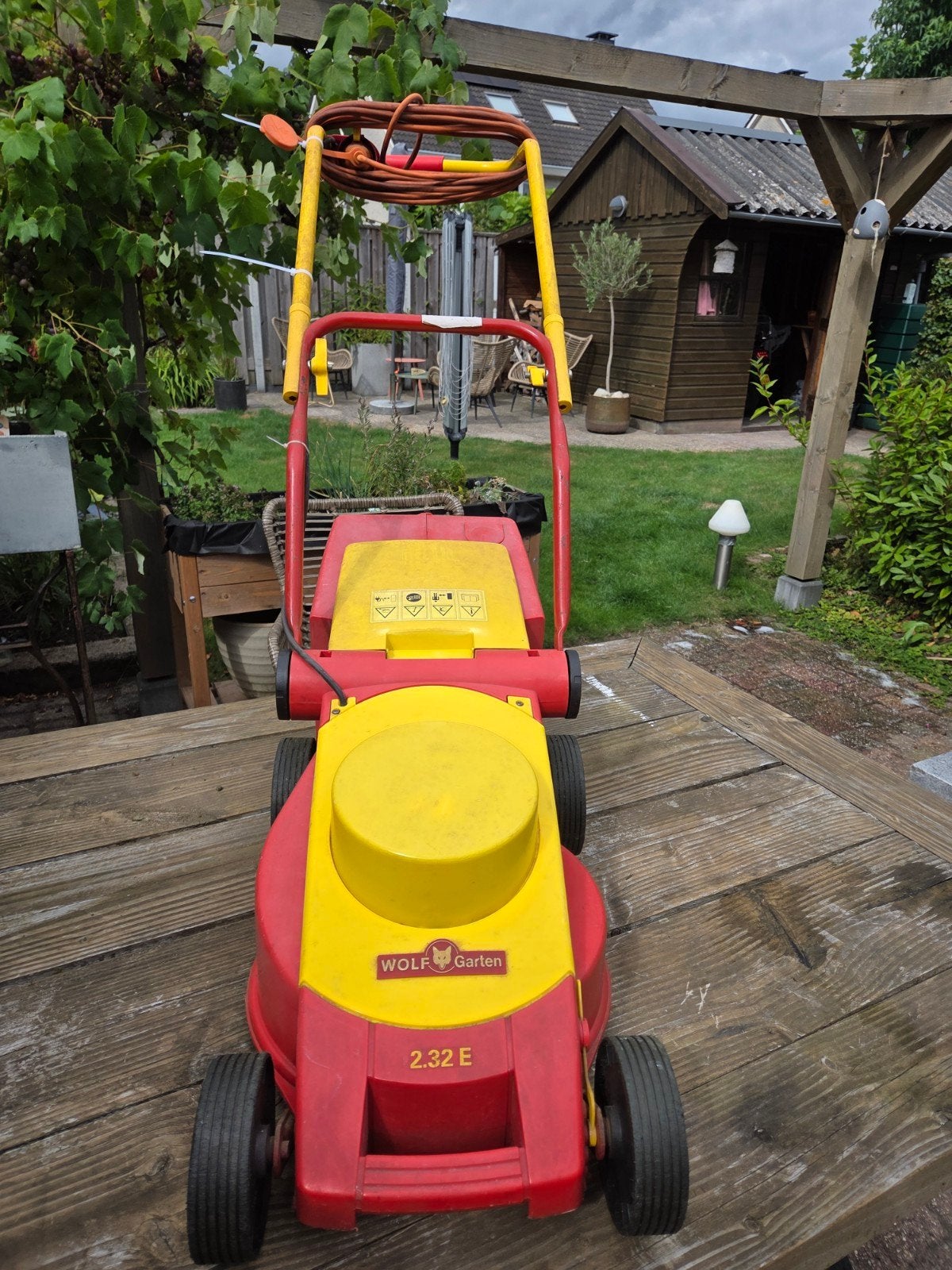 Wolf Garten 2.32 E Elektrische Grasmaaier, Ophalen, Cirkelmaaier, Elektrische grasmaaier, Opvangbak