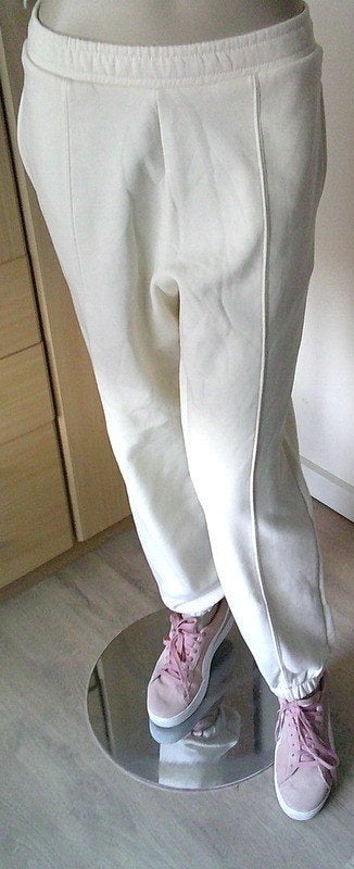 ZARA NIEUWE ecru joggingbroek maat M, Maat 38/40 (M), Verzenden, Lang, Gedragen