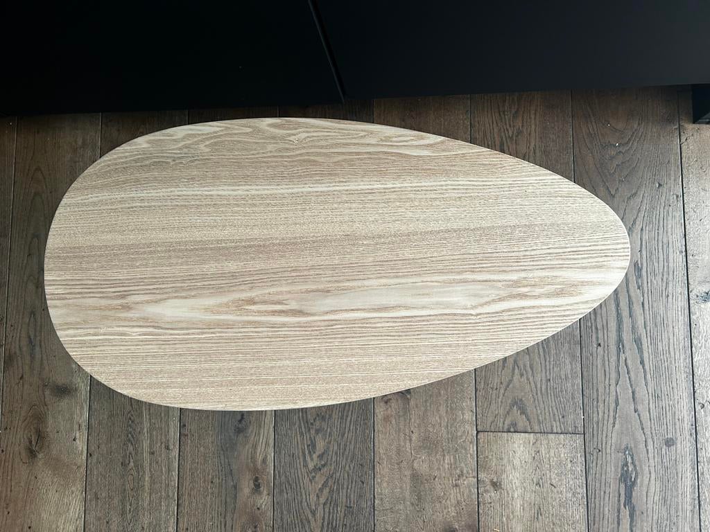 Ovale bijzettafel, Ophalen, Zo goed als nieuw, Ovaal, Minder dan 55 cm