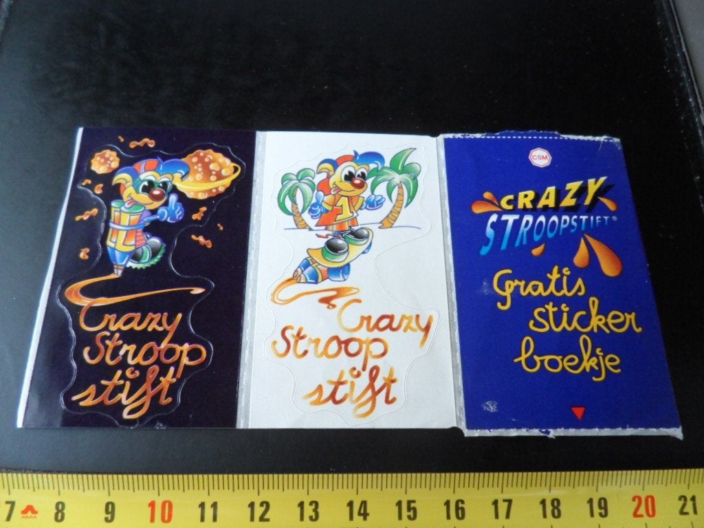 sticker set crazy stroop stift CSM suikerunie, Ophalen, Zo goed als nieuw