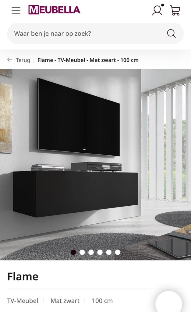 Zwevend tv meubel, Huis en Inrichting, Kasten | Televisiemeubels, Ophalen, Zo goed als nieuw, 25 tot 50 cm, Minder dan 100 cm