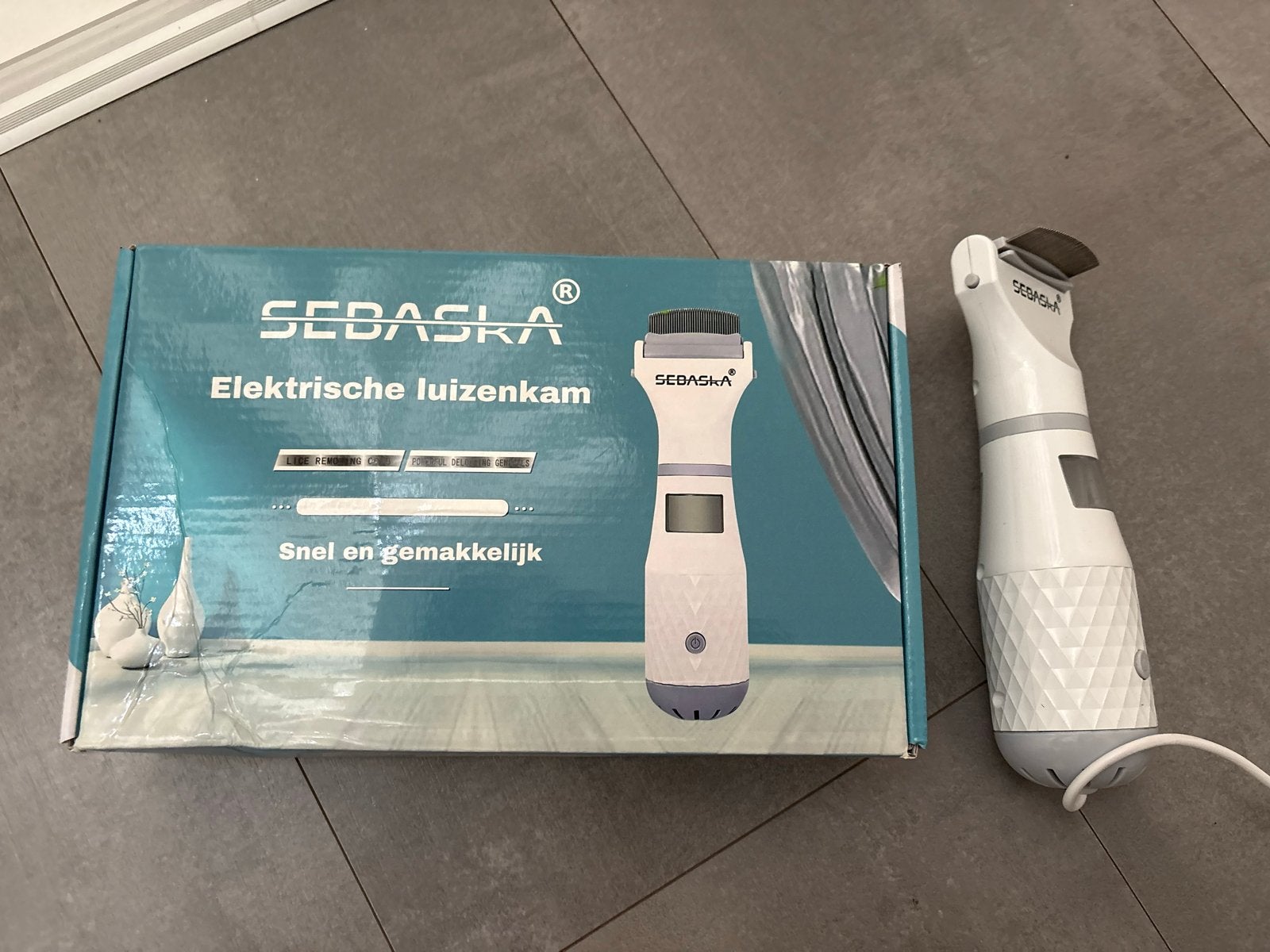 Sebaska Elektrische Luizenkam - Effectieve Hoofdluisverwijde, Ophalen of Verzenden, Nieuw, Haarverzorging
