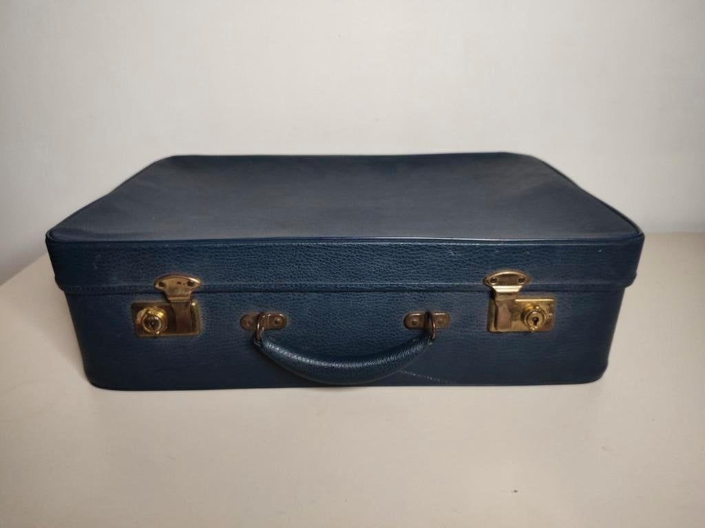 K455 VINTAGE jaren 50  koffer van geperst karton, Overige materialen, Gebruikt, 50 tot 60 cm, -