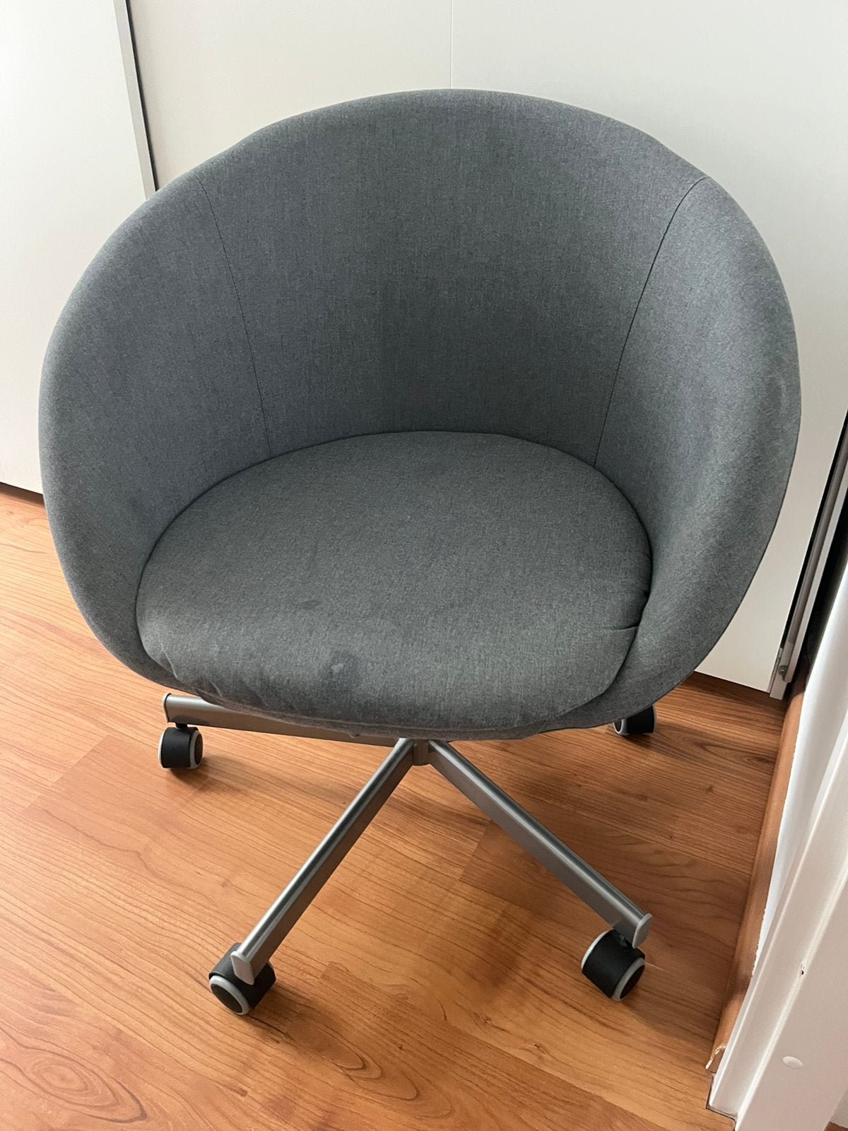 Bureaustoel ikea, Ophalen, Gebruikt, Grijs, Bureaustoel