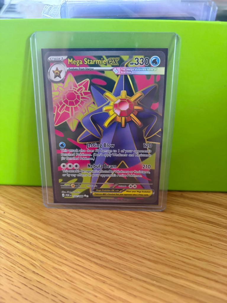 Mega Starmie EX Perfect Order Pokémon Kaart, Ophalen of Verzenden, Zo goed als nieuw, Losse kaart, Foil