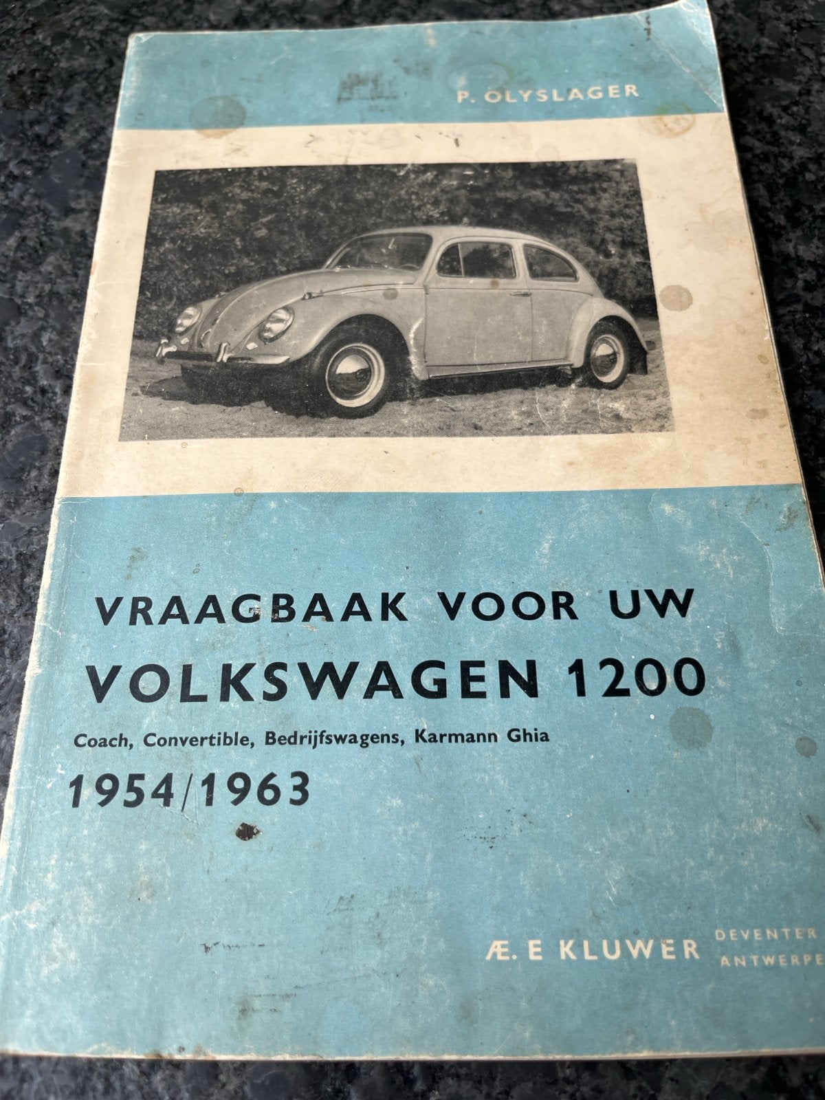 Vraagbaak VW 1200 Kever 1954-1963 - P. Olyslager, Ophalen of Verzenden, Gelezen, Volkswagen