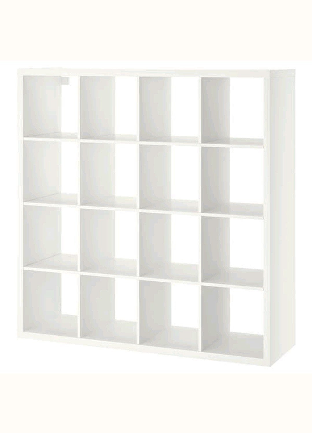 Ikea vakkenkast Kallax hoogglans wit, Ophalen, Gebruikt, 100 tot 150 cm, 100 tot 150 cm
