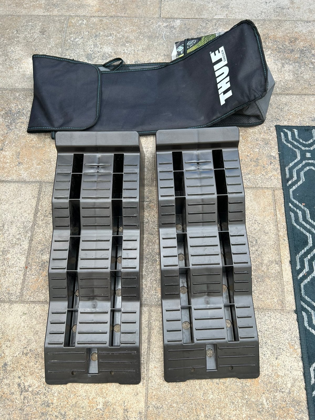 Thule levelers in draagzak, Caravans en Kamperen, Ophalen of Verzenden, Gebruikt