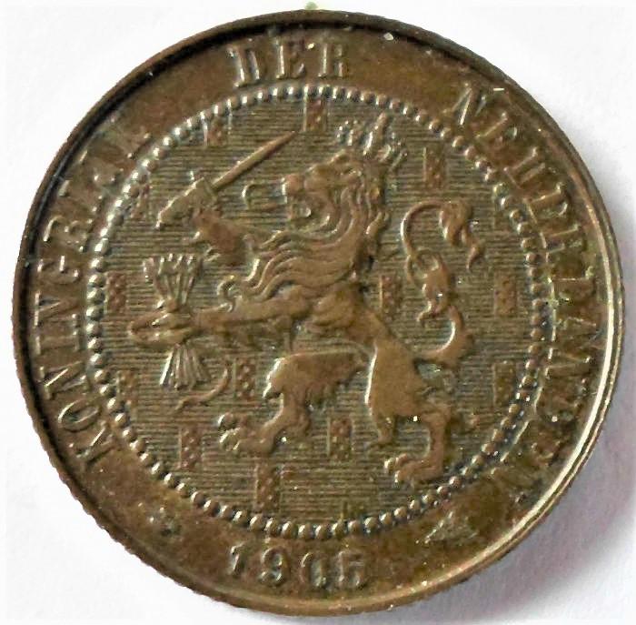 Nederland 2,5 cent 1905., Verzenden, Koningin Wilhelmina, Overige waardes, Losse munt