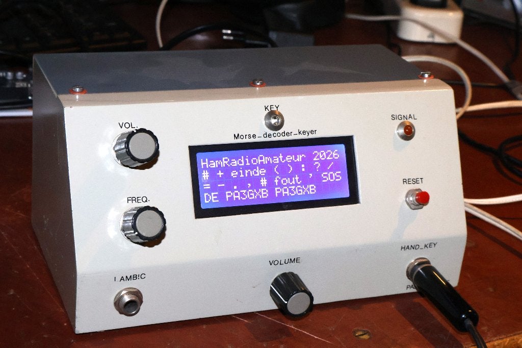 Morse decoder/keyer, Telecommunicatie, Ophalen of Verzenden, Gebruikt, Zender