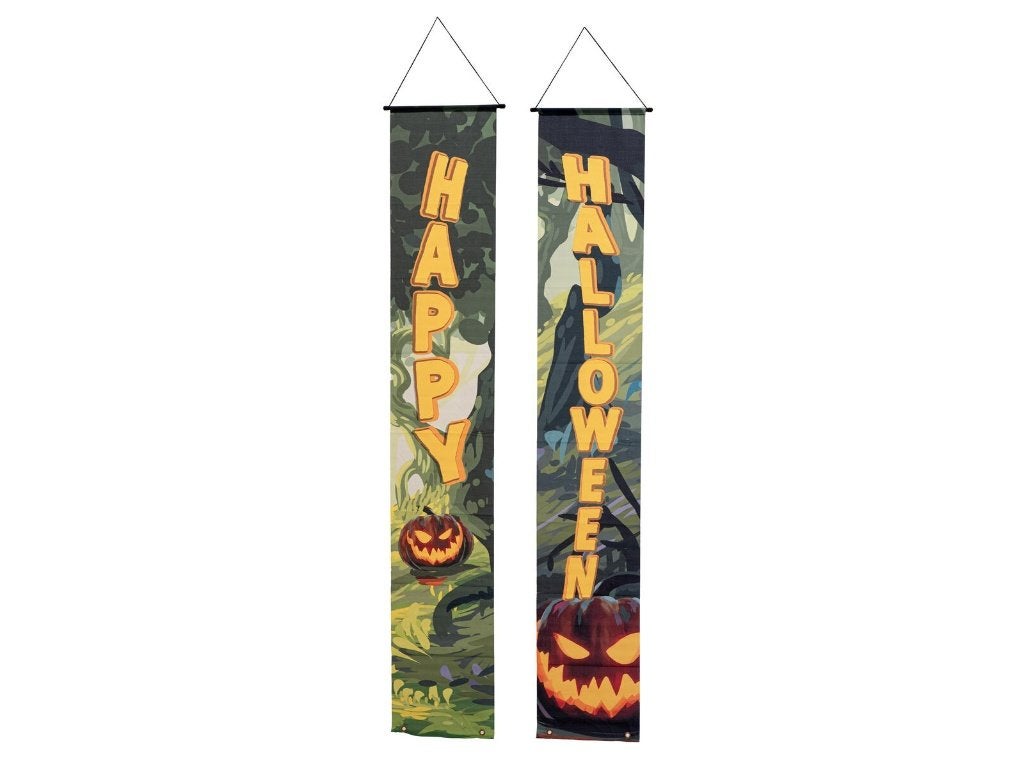 Europalms Halloween banner Haunted Forest - Set van 2, Halloween of Griezel, ., Nieuw, Ophalen of Verzenden