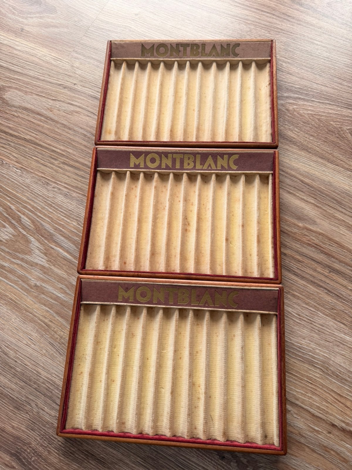 3x montblanc winkel display vintage, Verzamelen, Pennenverzamelingen, Ophalen of Verzenden, Gebruikt, Overige typen, Mont Blanc