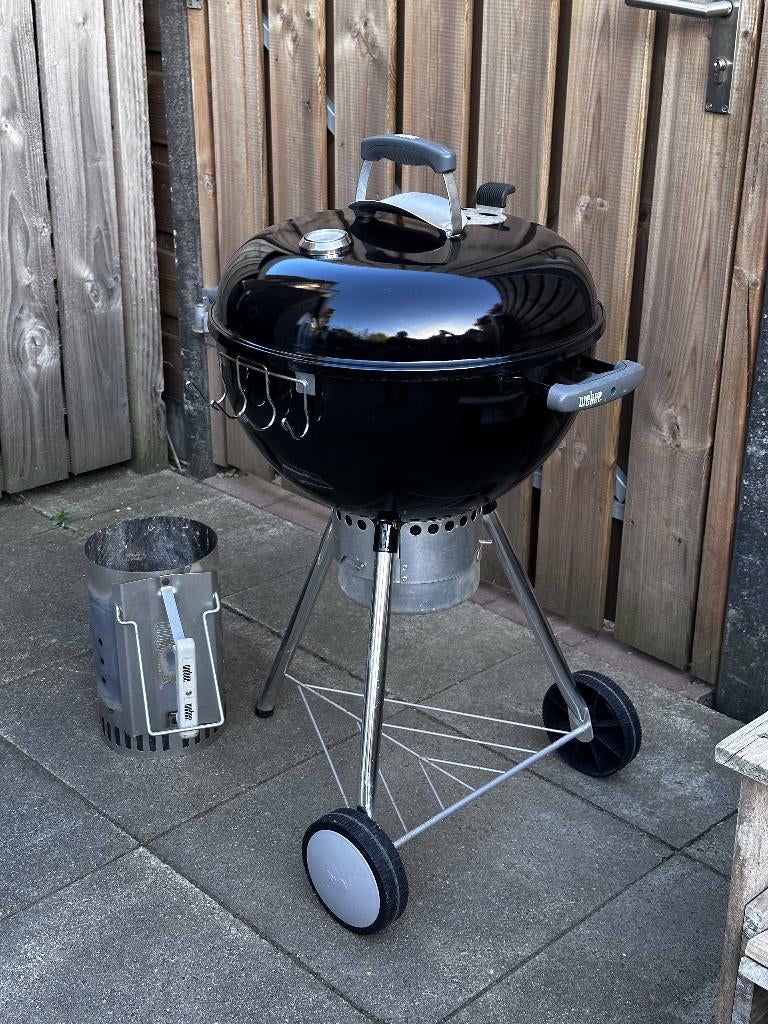 WEBER BBQ Premium - 47cm MET Firestarter en Aslade, Ophalen, Gebruikt, Weber, Met accessoires