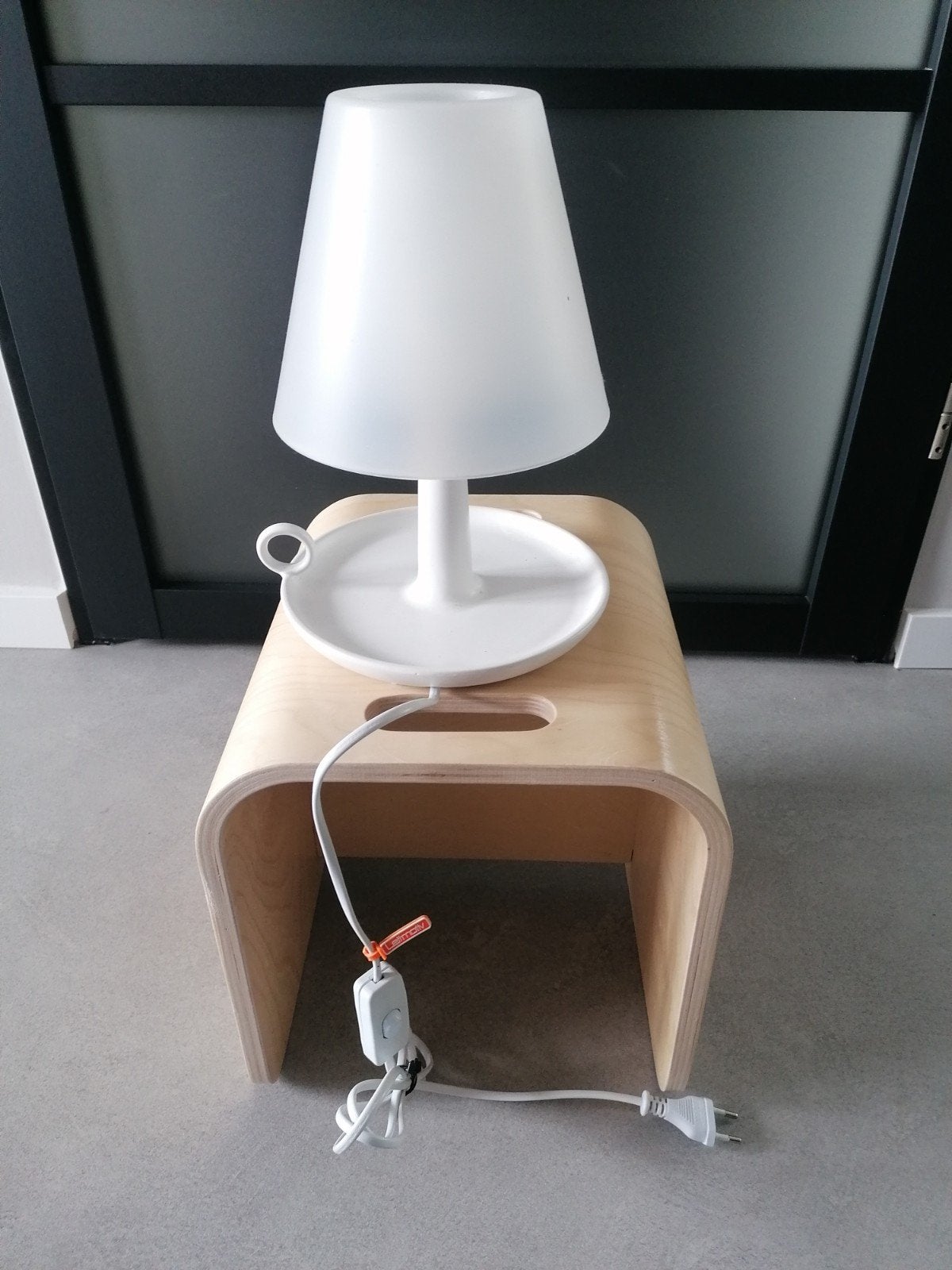Retro Leitmotiv Tafellamp Nachtlamp 21x27 cm, Kunststof, Ophalen of Verzenden, Zo goed als nieuw, Minder dan 50 cm