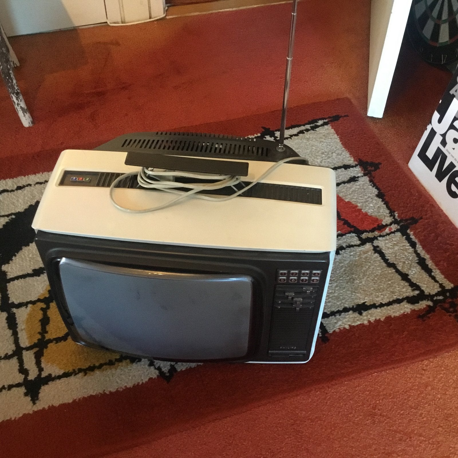 Vintage Philips Philetta Royal Colour TV uit de jaren '70, Ophalen of Verzenden