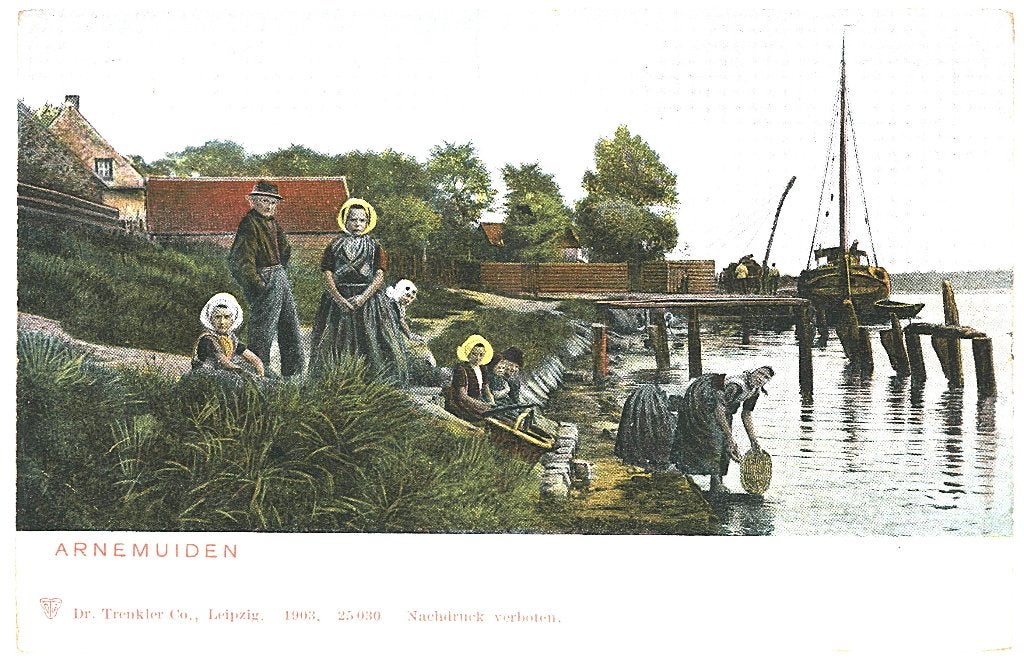 700251 Arnemuiden Zeeland 1905 Gelopen met postzegel, Ophalen of Verzenden, Voor 1920, Gelopen, Zeeland