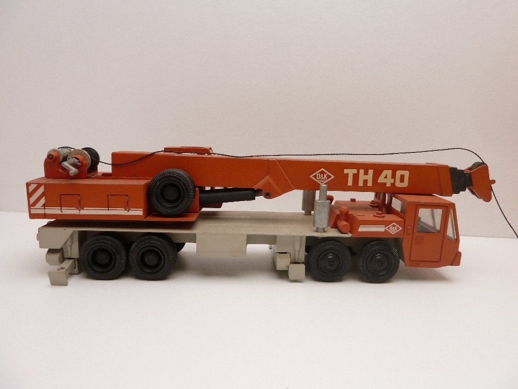 O & K  telescoopkraan  TH 40  '' NZG Modelle '', Ophalen of Verzenden, Gebruikt, Hijskraan, Tractor of Landbouw, NZG