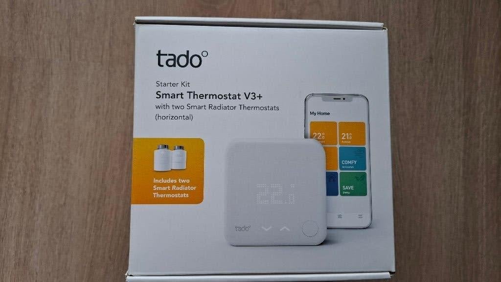 Tado Starterskit Smart Thermostat V3, Doe-het-zelf en Verbouw, Thermostaten, Ophalen of Verzenden, Slimme thermostaat, Zo goed als nieuw