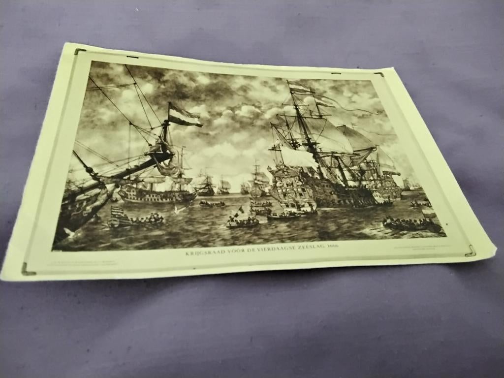 Oud VARA Reclame historische voor een Jetses schoolplaat, Verzamelen, Foto's en Prenten, Voor 1940, Ophalen of Verzenden