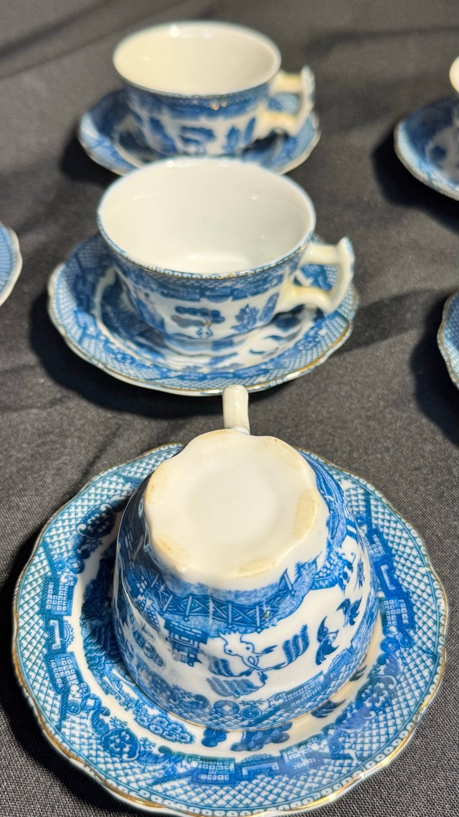 Prachtige 12-delige Blue Willow koffie-/theeset, Ophalen of Verzenden