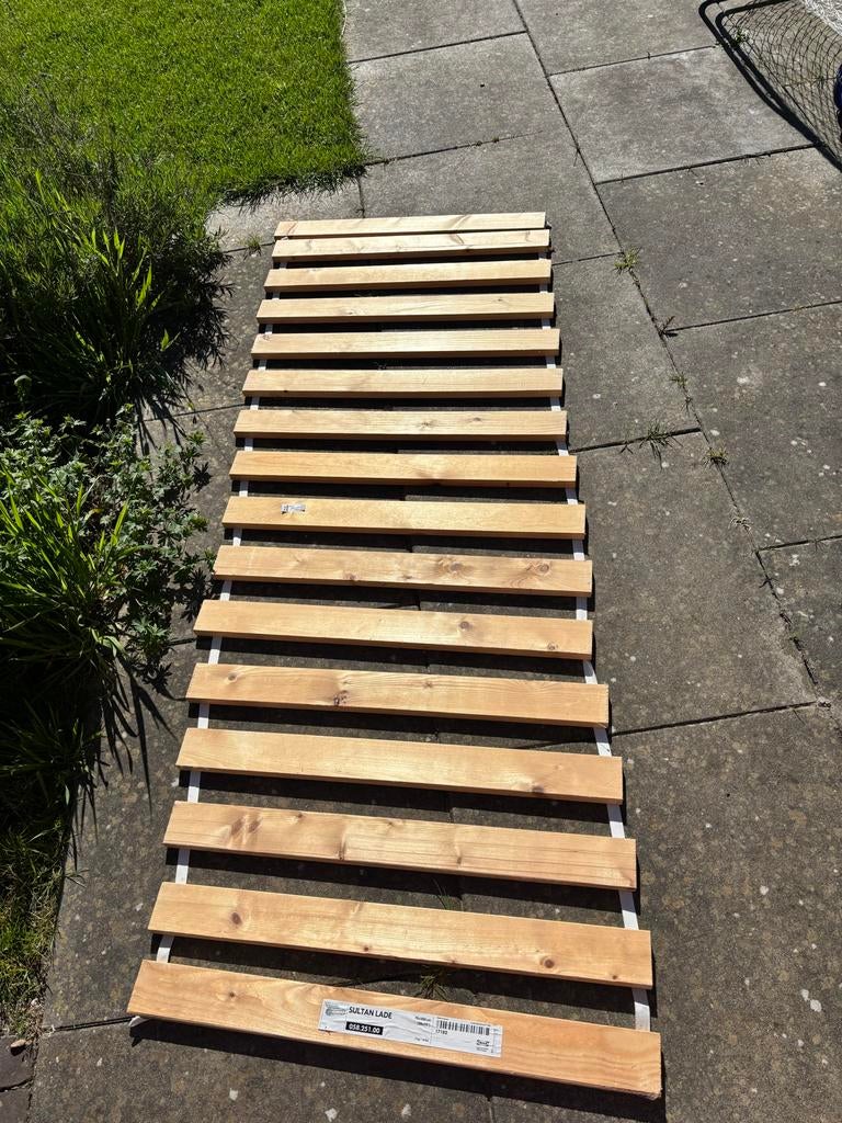IKEA SULTAN LADE lattenbodem 70x200 cm, 2 stuks, Huis en Inrichting, Ophalen, Gebruikt, Bedbodem, 200 cm