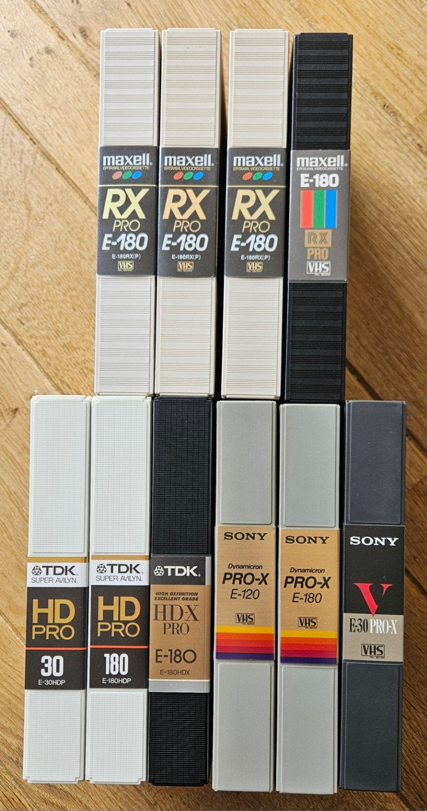 12 gebruikte VHS-videobanden (Maxell, TDK, Sony), Gebruikt, Alle leeftijden, Overige genres, Ophalen of Verzenden