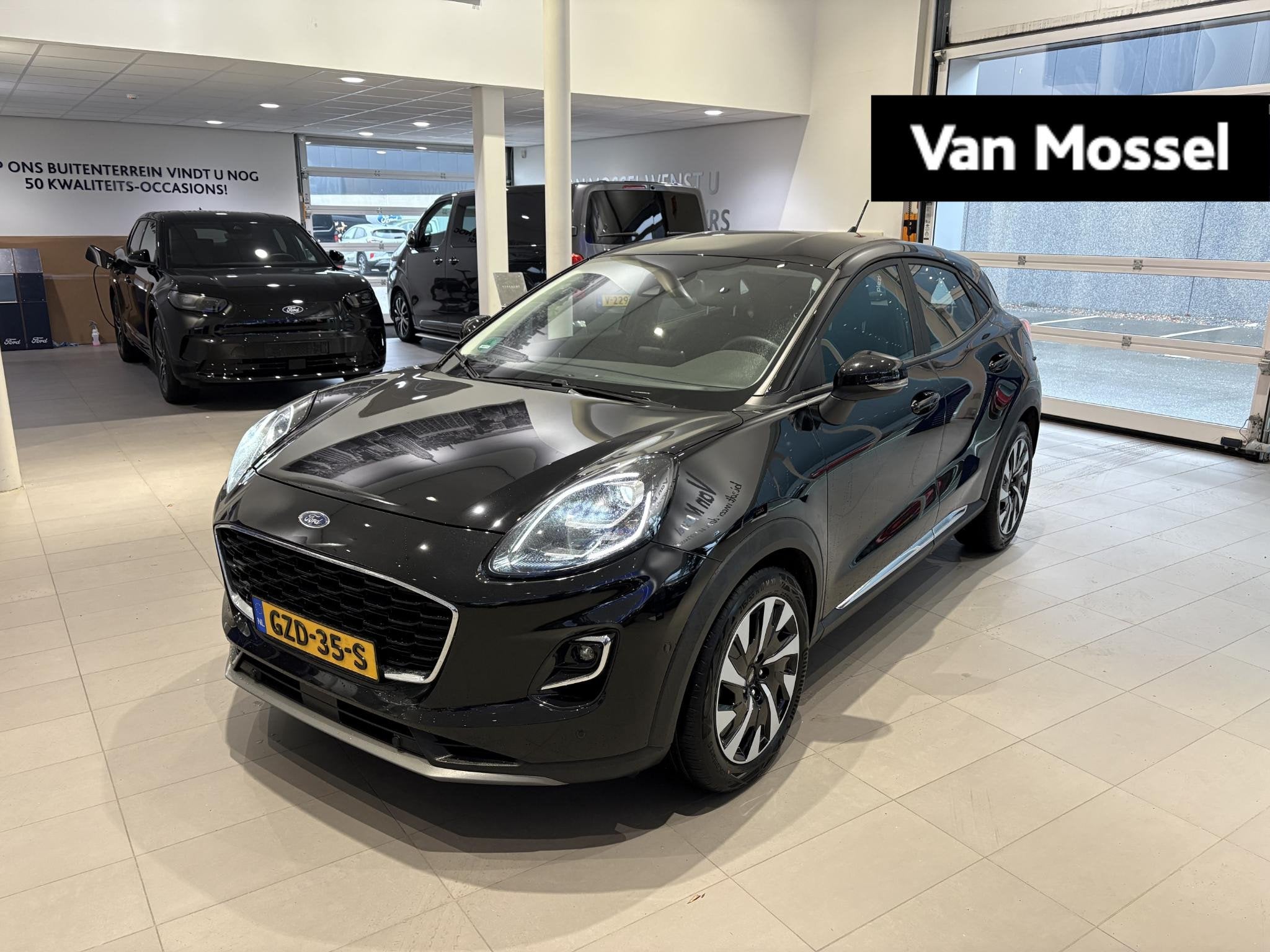 Ford Puma 1.0 EcoBoost Hybrid Titanium CRUISE | STOEL - STUU, Auto's, Voorwielaandrijving, 12 maanden, Euro 6, Zwart