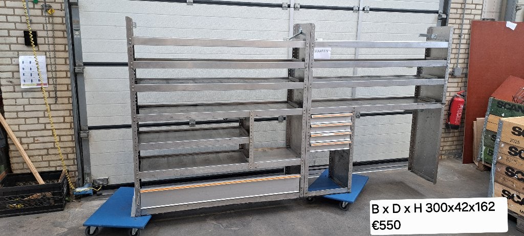 bedrijfswagen inrichting aluminium, Auto diversen, Ophalen, Gebruikt