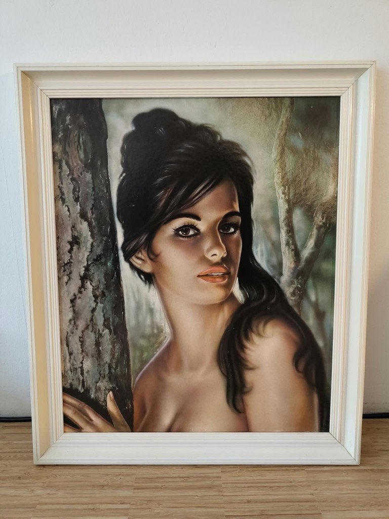 Vintage Schilderij 'Tina', J.H. Lynch 1964, Ophalen of Verzenden, Ingelijst, Portret of Personen